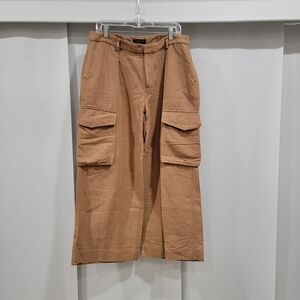 Banana Republic Linen-Blend Pant in Warm Brown